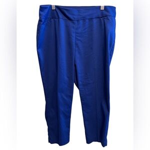 Investments Women’s Plus Size Navy blue Crop Pants Slimming Sz 18W